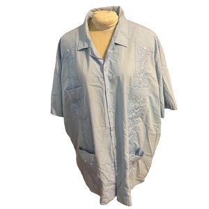 Guayabera Baby Blue Shirt